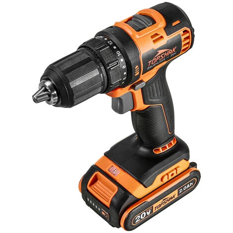 Perceuse Visseuse Sans Fil TOPSHAK 20V 2Ah 1 Batterie TS-ED4 Avec 44 Accessoires 4 Perceuse Visseuse Sans Fil TOPSHAK 20V 2Ah 1 Batterie TS-ED4 Avec 44 Accessoires – Image 2