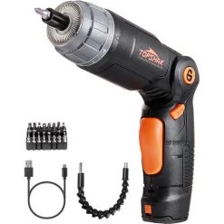 Tournevis électrique Sans Fil TOPSHAK TS-ESD2 3.6V Visseuse + 34 Embouts -Perceuse Soldes 2022 53334285 2
