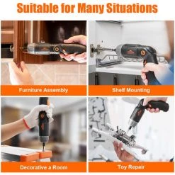 Tournevis électrique Sans Fil TOPSHAK TS-ESD2 3.6V Visseuse + 34 Embouts -Perceuse Soldes 2022 53334285 3