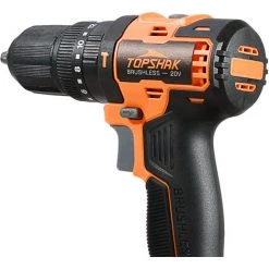 Perceuse à Percussion Sans Fil TOPSHAK 20V 2Ah 1 Batterie TS-ED5 Avec Accessoires -Perceuse Soldes 2022 53334339 3
