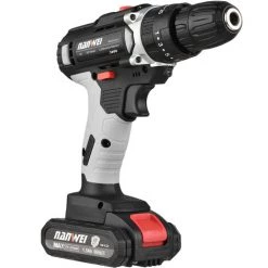 NANWEI Modèle B Perceuse électrique, Perceuse à Percussion Trifonctionnelle 21V Lithium-ion Norme Européenne Une Batterie Et Un Chargeur Norme 3E25+4J24+4H54 -Perceuse Soldes 2022 53336800 3