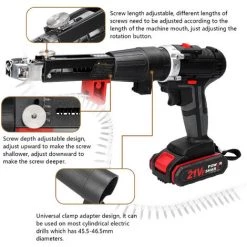 SUPERSELLER Perceuse électrique 3 En 1 Mini Tournevis Multifonctionnel Réglage Des Voies De Rotation 25 Engrenages De Couple Mchine De Forage Réglable Avec Adaptateur De Clou De Chaînes,Prise UE - Prise UE 9 SUPERSELLER Perceuse électrique 3 En 1 Mini Tournevis Multifonctionnel Réglage Des Voies De Rotation 25 Engrenages De Couple Mchine De Forage Réglable Avec Adaptateur De Clou De Chaînes,Prise UE - Prise UE -Perceuse Soldes 2022 53506006 3