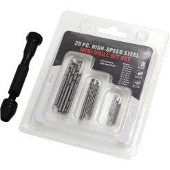 SUPERSELLER 26 Pièces Forets à Main Ensemble Perceuse à Main En Alliage D'aluminium + 25 Pièces Forets Hélicoïdaux En Acier à Grande Vitesse Petit étau à Broche De Mandrin Manuel - 26 Pièces - 26 Pièces -Perceuse Soldes 2022 53506287 2