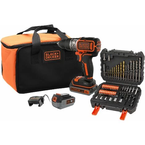 BLACK & DECKER Perceuse à Percussion Sans Fil Brushless 18v 50 Accessoires 4ah + 2.5ah BLACK+DECKER - BL188ME2SA-QW 3 BLACK & DECKER Perceuse à Percussion Sans Fil Brushless 18v 50 Accessoires 4ah + 2.5ah BLACK+DECKER - BL188ME2SA-QW
