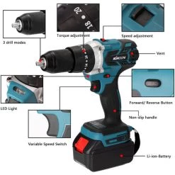 KKMOON Ménage 3in1 Perceuse Électrique Multifonctionnelle Mini Tournevis Rotation Manières Couples Réglables - Prise UE 10 KKMOON Ménage 3in1 Perceuse Électrique Multifonctionnelle Mini Tournevis Rotation Manières Couples Réglables - Prise UE -Perceuse Soldes 2022 53820190 4