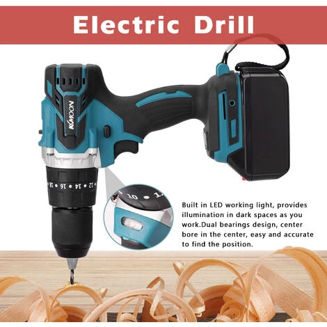 KKMOON Ménage 3in1 Perceuse Électrique Multifonctionnelle Mini Tournevis Rotation Manières Couples Réglables - Prise UE 7 KKMOON Ménage 3in1 Perceuse Électrique Multifonctionnelle Mini Tournevis Rotation Manières Couples Réglables - Prise UE – Image 5