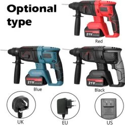 SUPERSELLER Marteau Rotatif Multifonctionnel Marteau De Démolition électrique Perceuse à Percussion Poinçon Outils électriques - Prise UE -Perceuse Soldes 2022 53820214 5