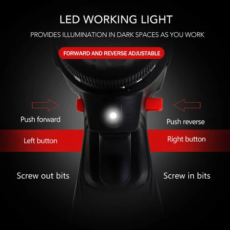 SUPERSELLER Perceuse Sans Fil à Percussion électrique Multifonctionnelle 21V Batterie Au Lithium Haute Puissance Perceuses à Main Rechargeables Sans Fil Maison Bricolage Outils électriques - UE-2 6 SUPERSELLER Perceuse Sans Fil à Percussion électrique Multifonctionnelle 21V Batterie Au Lithium Haute Puissance Perceuses à Main Rechargeables Sans Fil Maison Bricolage Outils électriques - UE-2 – Image 4