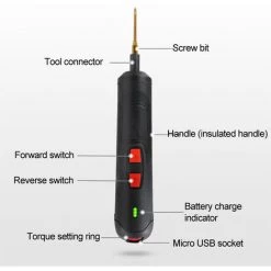 SUPERSELLER Tournevis électrique Portable à Six Vitesses, Couple Réglable, Jeu De Tournevis électriques Rechargeables - Argent 9 SUPERSELLER Tournevis électrique Portable à Six Vitesses, Couple Réglable, Jeu De Tournevis électriques Rechargeables - Argent -Perceuse Soldes 2022 53820404 3