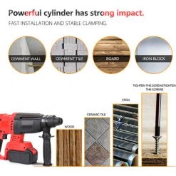 SUPERSELLER Perceuse à Percussion Sans Fil Au Lithium Rechargeable Sans Balais Multifonctionnelle De Qualité Industrielle Marteau électrique Perceuse électrique à Double Usage - 1 -Perceuse Soldes 2022 53820719 2