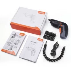 Tournevis électrique Sans Fil TOPSHAK TS-ESD1 3.6V Visseuse + 34 Embouts -Perceuse Soldes 2022 53858209 2