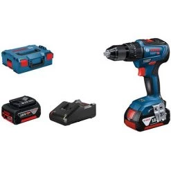 Bosch Perceuse Visseuse à Percussion GSB 18V-55, 2x4.0Ah - 06019H5300