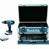 Perceuse Visseuse à Percussion 18V 42 Nm MAKITA 2 Batt.BL1820G + Chargeur + 70 Pièces - HP488DAEX2 -Perceuse Soldes 2022 54339094 1