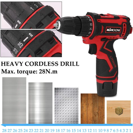 LIFCAUSAL Perceuse Sans Fil électrique Multifonctionnelle 12 Tensions Batterie Au Lithium Haute Puissance Perceuses à Main Rechargeables Sans Fil Moteur De Brosse Maison Bricolage Outils électriques 4 LIFCAUSAL Perceuse Sans Fil électrique Multifonctionnelle 12 Tensions Batterie Au Lithium Haute Puissance Perceuses à Main Rechargeables Sans Fil Moteur De Brosse Maison Bricolage Outils électriques – Image 2