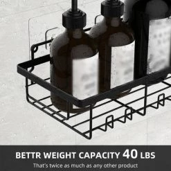 LIFCAUSAL Lot De 2 étagères De Douche Avec Porte-serviettes Lot De 2 Porte-savon Pour étagère De Salle De Bain Murale Perçage/Auto-adhésif Douche Panier De Rangement Support De Rangement Pour Toilettes Dortoir Cuisine -Perceuse Soldes 2022 54423559 4