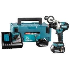 Visseuse-perceuse Makita LXT 18V, 2 Batteries 5Ah, Chargeur Et Coffret MAKPAC - DDF486RTJ