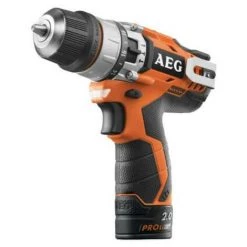 Perceuse à Percussion AEG 12V Li-ion - 2 Batteries 2.0Ah - 1 Chargeur 40min - BSB 12C2 LI-202B