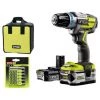 Pack RYOBI Perceuse-visseuse à Percussion Brushless - 1 Batteries 5.0Ah - 1 Batterie 2.0Ah - 1 Chargeur 2.0Ah - 21 Accessoires De Vissage 2 Pack RYOBI Perceuse-visseuse à Percussion Brushless - 1 Batteries 5.0Ah - 1 Batterie 2.0Ah - 1 Chargeur 2.0Ah - 21 Accessoires De Vissage -Perceuse Soldes 2022 54682634 1