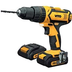 VITO PRO-POWER Perceuse Visseuse 18V + 2 Batteries Lithium 2.0 Ah + Mallette 18 Accessoires VITO 8 VITO PRO-POWER Perceuse Visseuse 18V + 2 Batteries Lithium 2.0 Ah + Mallette 18 Accessoires VITO -Perceuse Soldes 2022 54690929 2