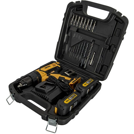 VITO PRO-POWER Perceuse Visseuse 18V + 2 Batteries Lithium 2.0 Ah + Mallette 18 Accessoires VITO 5 VITO PRO-POWER Perceuse Visseuse 18V + 2 Batteries Lithium 2.0 Ah + Mallette 18 Accessoires VITO – Image 3