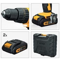 VITO PRO-POWER Perceuse Visseuse 18V + 2 Batteries Lithium 2.0 Ah + Mallette 18 Accessoires VITO 10 VITO PRO-POWER Perceuse Visseuse 18V + 2 Batteries Lithium 2.0 Ah + Mallette 18 Accessoires VITO -Perceuse Soldes 2022 54690929 4