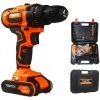 TEETOK Ensemble De Perceuse ¨¦lectrique Portable Sans Fil 21V Avec Batterie Rechargeable Au Lithium-ion 1500mAh 17 +1 R¨¦glage De Couple Contr?le De Vitesse Variable 45N.m, Accessoires 29PCS, ¨¦tui De Transport 2 TEETOK Ensemble De Perceuse ¨¦lectrique Portable Sans Fil 21V Avec Batterie Rechargeable Au Lithium-ion 1500mAh 17 +1 R¨¦glage De Couple Contr?le De Vitesse Variable 45N.m, Accessoires 29PCS, ¨¦tui De Transport -Perceuse Soldes 2022 54726887 1