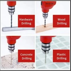 TEETOK Marteau Perforateur Filaire 240 V 650 W Perceuse ¨¤ Percussion ¨¦lectrique Puissante Avec Kit De 9 Embouts Variables 6 Vitesses Pour B¨¦ton, Ma?onnerie, Acier, Bois -Perceuse Soldes 2022 54726919 5