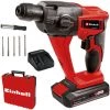 Einhell Marteau-Perforateur Sans Fil TE-HD 18 Li Kit Power X-Change (18V, 1,2J, 5 Forets, Coffret E-Box) Livré Avec Batterie 2,5Ah Et Chargeur -Perceuse Soldes 2022 54817315 1