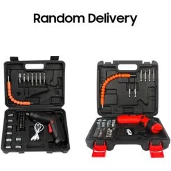 SUPERSELLER Tournevis Sans Fil 47pcs 3.5Nm Jeu De Tournevis électriques 3.6V 1800mAh Clé à Cliquet Rechargeable USB LED Avant Réglable 2 Positions Avec Boîte De Transport - Rouge - Rouge -Perceuse Soldes 2022 55029284 5