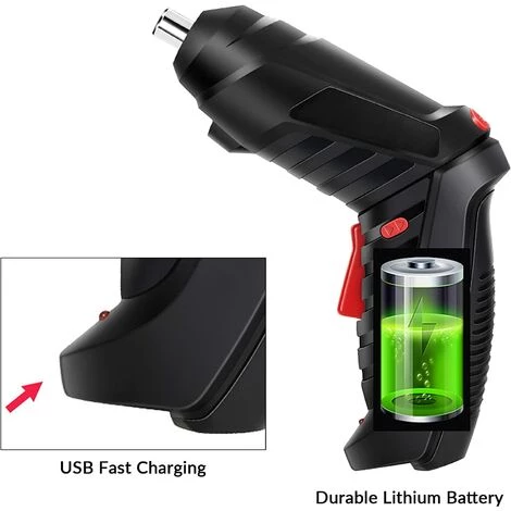 ALMI Tournevis éLectrique 47 En 1, Ensemble D'Embouts De Tournevis Sans Fil Suewidfay Rechargeables, 3,6 V Li-Ion 3,5 N·M Couple Max. Perceuse Rotative éLectrique Pour Projet De Bricolage 5 ALMI Tournevis éLectrique 47 En 1, Ensemble D'Embouts De Tournevis Sans Fil Suewidfay Rechargeables, 3,6 V Li-Ion 3,5 N·M Couple Max. Perceuse Rotative éLectrique Pour Projet De Bricolage – Image 3