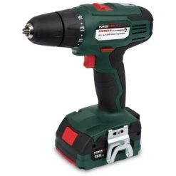 POWER PLUS Perceuse/Visseuse 18 Volts Li-Ion 2 Batteries 2000 MAh -Perceuse Soldes 2022 5540477 2