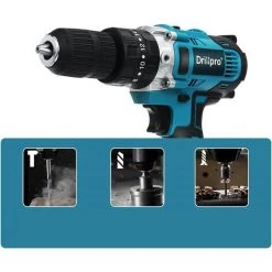 JMAX Perceuse Visseuse Electrique Sans Fil 388VF Avec Batterie -Perceuse Soldes 2022 55413298 4