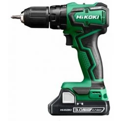 HiKoki Perceuse à Percussion Sans Fil 18 V (sans Balais) -2 X 3,0 Ah, 26/55 Nm- (DV18DDWQZ)