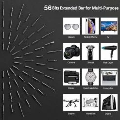 Cisea 4V Mini Tournevis électrique Kit D'outils De Réparation De Pistolet à Vis Sans Fil Rechargeable + 56 Bits -Perceuse Soldes 2022 55622362 5