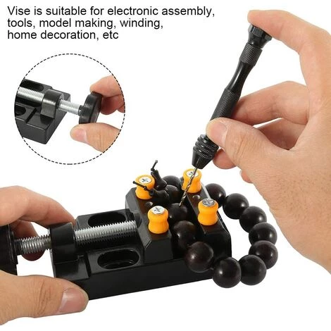 ZHUOXUAN 37 Pièces Mini Perceuse Modelisme à Main, Précision Pin Vise En Aluminium, Mini-forets PCB De 0,3-1,2 Mm Foret Fraise Twist 0,5-3,0mm, Outils De Forage à Main Pour DIY Sculpture Bois 5 ZHUOXUAN 37 Pièces Mini Perceuse Modelisme à Main, Précision Pin Vise En Aluminium, Mini-forets PCB De 0,3-1,2 Mm Foret Fraise Twist 0,5-3,0mm, Outils De Forage à Main Pour DIY Sculpture Bois – Image 3