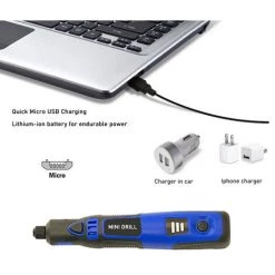 MERKMAK Mini Perceuse Electrique Sans Fil 3.6V 3 Vitesses Avec 47 Accessoires, Bricolage A Domicile, Outils Electriques, Perceuse Electrique, Broyeur, Meulage -Perceuse Soldes 2022 55886496 3