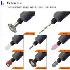 MERKMAK Mini Perceuse Electrique Sans Fil 3.6V 3 Vitesses Avec 47 Accessoires, Bricolage A Domicile, Outils Electriques, Perceuse Electrique, Broyeur, Meulage -Perceuse Soldes 2022 55886496 4