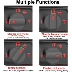JMAX Marteau Perforateur-burineur Sans Fil Sans Batterie Ni Chargeur Pour Makita -Perceuse Soldes 2022 56197505 3
