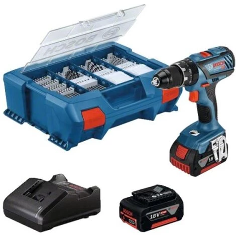 BOSCH Perceuse Visseuse à Percussion 18V Pick And Click GSB 18V28 2 Batteries 4Ah 82 Accessoires 3 BOSCH Perceuse Visseuse à Percussion 18V Pick And Click GSB 18V28 2 Batteries 4Ah 82 Accessoires