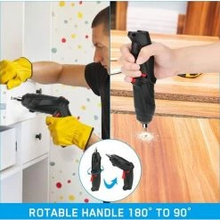 ALMI Mini Tournevis Sans Fil 12V, Batterie Li-Ion Avec Indicateur De Batterie, 2 Sens De Rotation, Lumière LED, Câble De Charge USB, Idéal Pour Serrer Et Desserrer Les Vis -Perceuse Soldes 2022 57117459 5