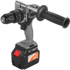 ASUPERMALL Perceuse-visseuse Sans Fil 21 V 6,0 A Couple Maximum 200 N.m Mandrin Sans Clé En Métal 1/2" 0-1550 RMP Perceuse à Percussion à Vitesse Variable Visseuse, 1 Batterie -Perceuse Soldes 2022 57126939 3