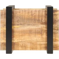 NOVA Table De Chevet En Bois Massif Et Conception Industrielle En Fer Divers Modèles Table De Chevet 50x40x40 Cm Bois De Manguier Brut Des Modèles : Bois De Mangue -Perceuse Soldes 2022 57223926 4