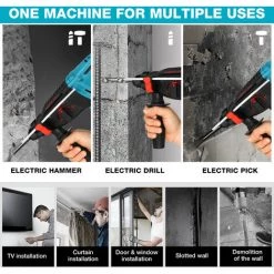 JMAX Marteau Perforateur-burineur Sans Fil Sans Batterie Ni Chargeur Pour Makita 18V -Perceuse Soldes 2022 57230925 3