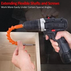 DECKON Perceuse Visseuse Batterie 18 V, Perceuse Visseuse Avec 2 X 2000 MAh Batterie Au Lithium, 2 Vitesses, Visseuse Batterie Avec 54 Accessoires Pour Percer Murs, Bois, Métal -Perceuse Soldes 2022 57241667 4