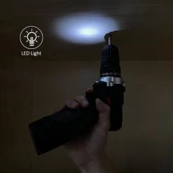 DECKON Perceuse Visseuse Batterie 18 V, Perceuse Visseuse Avec 2 X 2000 MAh Batterie Au Lithium, 2 Vitesses, Visseuse Batterie Avec 54 Accessoires Pour Percer Murs, Bois, Métal -Perceuse Soldes 2022 57241667 5