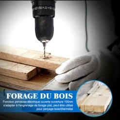 Perceuse Visseuse à Percussion Sans Fil 25Nm 10mm 2-Speed Avec 2*88VF Batteries Et 24 Accessories, 3 Torque Stage Marteau Visseuse électrique - Onevan -Perceuse Soldes 2022 57487196 3