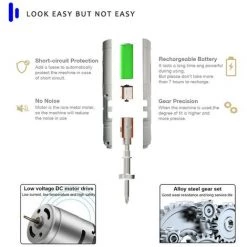 Cisea Tournevis électrique Sans Fil 3.6v, Mini Outil électrique, Rechargeable, Multifonction, Manuel Et Automatique, 88 Pcs -Perceuse Soldes 2022 57625874 5