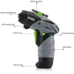 Cisea Mini Tournevis électrique Sans Fil, Tournevis Rotatif Avec Lumière De Travail LED, 8 Embouts Pour L'entretien Ménager -Perceuse Soldes 2022 57629762 2