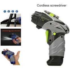 Cisea Mini Tournevis électrique Sans Fil, Tournevis Rotatif Avec Lumière De Travail LED, 8 Embouts Pour L'entretien Ménager -Perceuse Soldes 2022 57629762 4