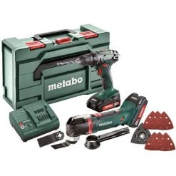 METABOWERKE GMBH Metabo COMBO SET 2.6.1 18 V Perceuse Visseuse BS 18 Et Outil Multifunction MT 18 LTX Sans Fil (685081000) MACHINES SANS FIL EN SET 18V; METABOX 145 L, 2 Batteries 18 V 2 Ah, Chargeur